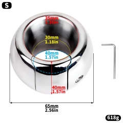 FRRK3213 Male metal scrotum weight locking ring advanced to increase the weight of the penis exercise locking ring